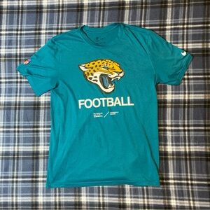 Men's Nike Teal Jacksonville Jaguars Sideline Infograph Performance T-Shirt Med